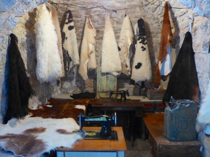 Hebron animalskin cave shop
