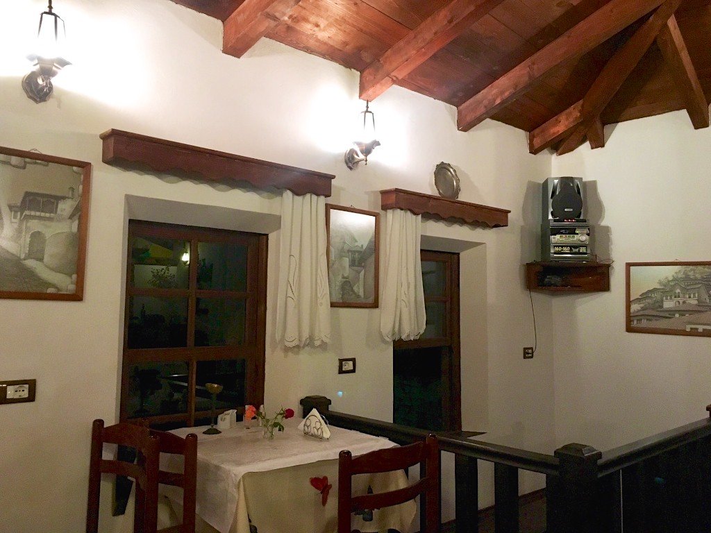 Interior of Antipatrea Restorant in Berat