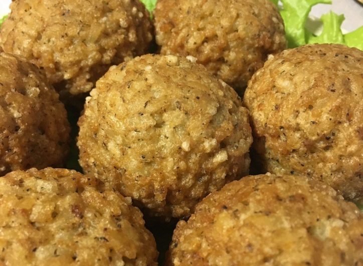 Qifqi or Albanian fried rice-balls